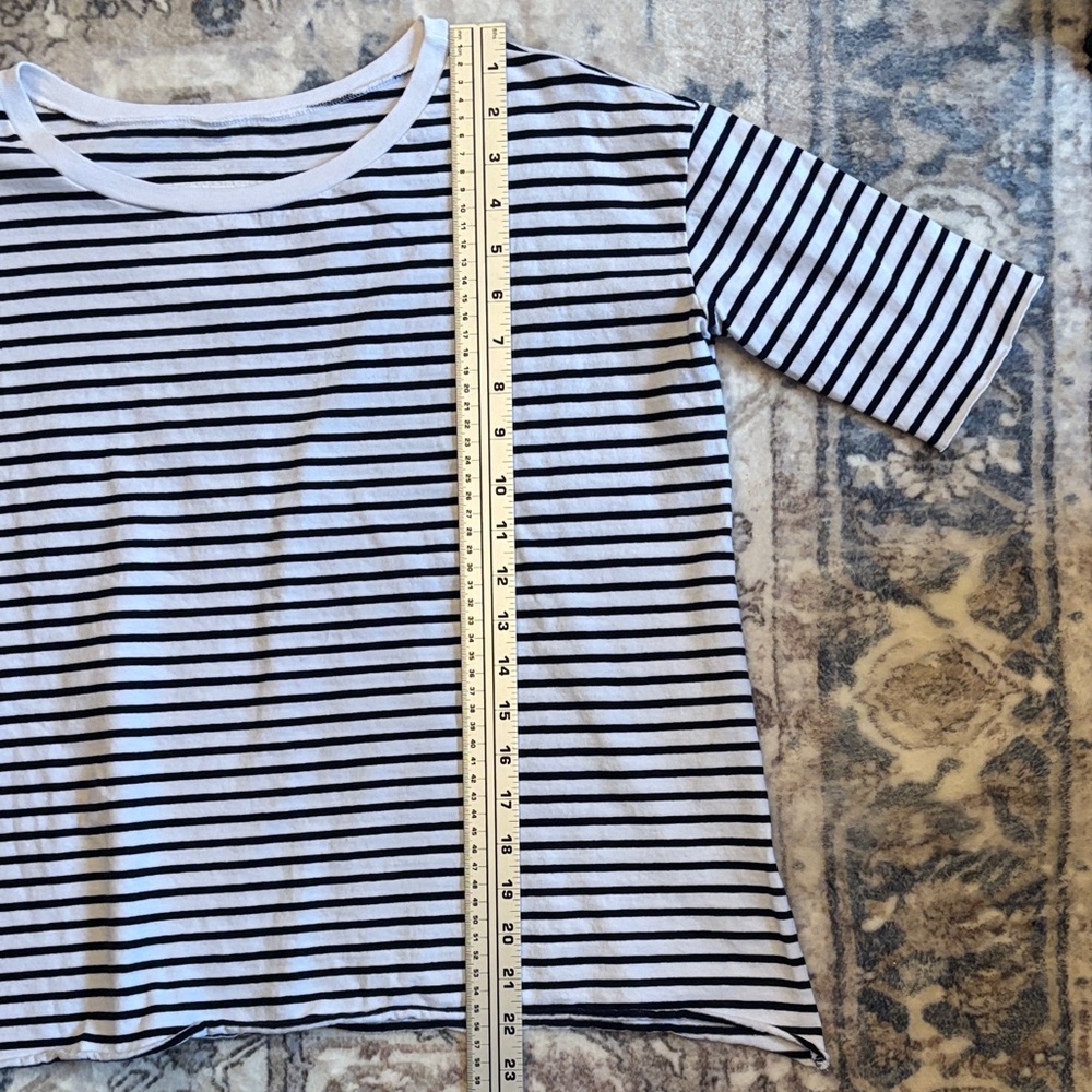 Frank & Eileen Josephine Navy French Stripe Heritage Jersey 100% Cotton - Picture 7 of 9